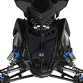 Custom Purple grill inserts for Polaris MATRYX snowmobile