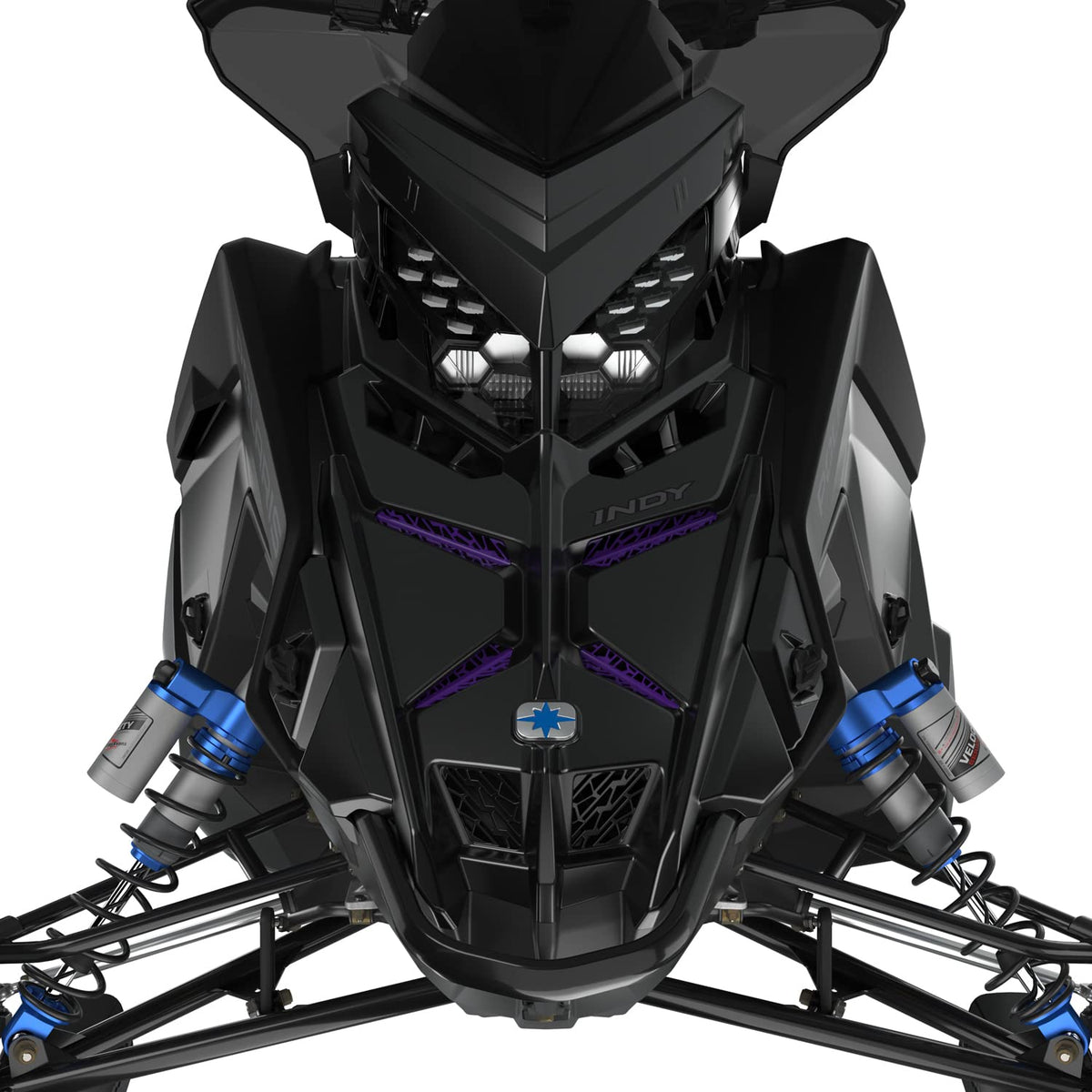 Custom Purple grill inserts for Polaris MATRYX snowmobile