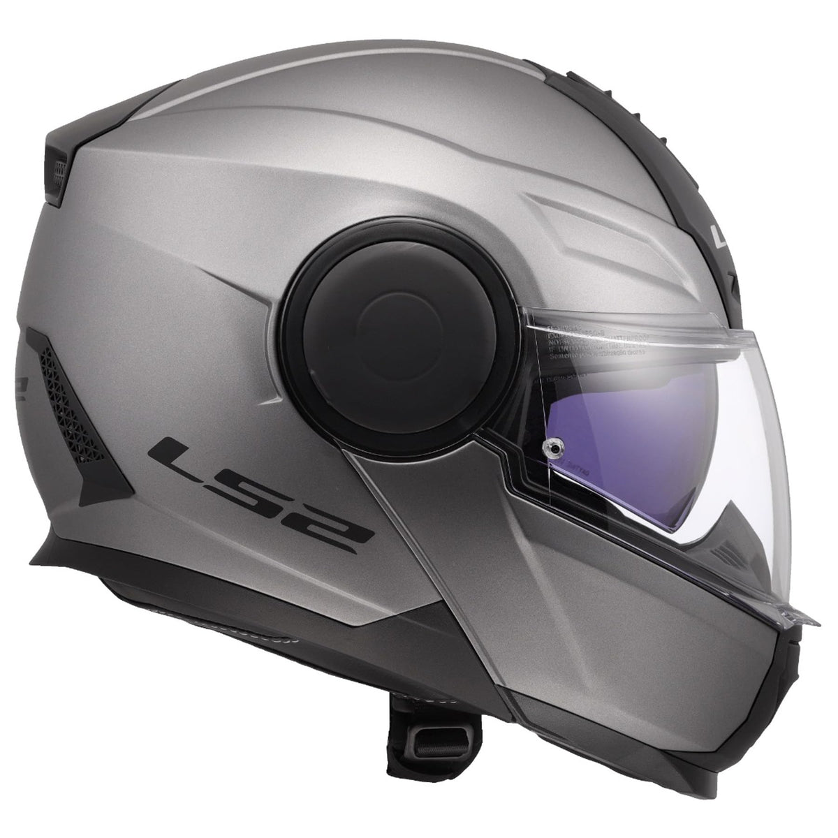 LS2 Horizon II matte titanium flip up motorcycle helmet touring design