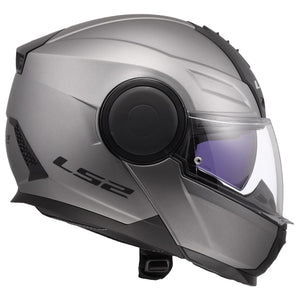 LS2 Horizon II Modular Motorcycle Helmet with SunShield – Matte Titanium