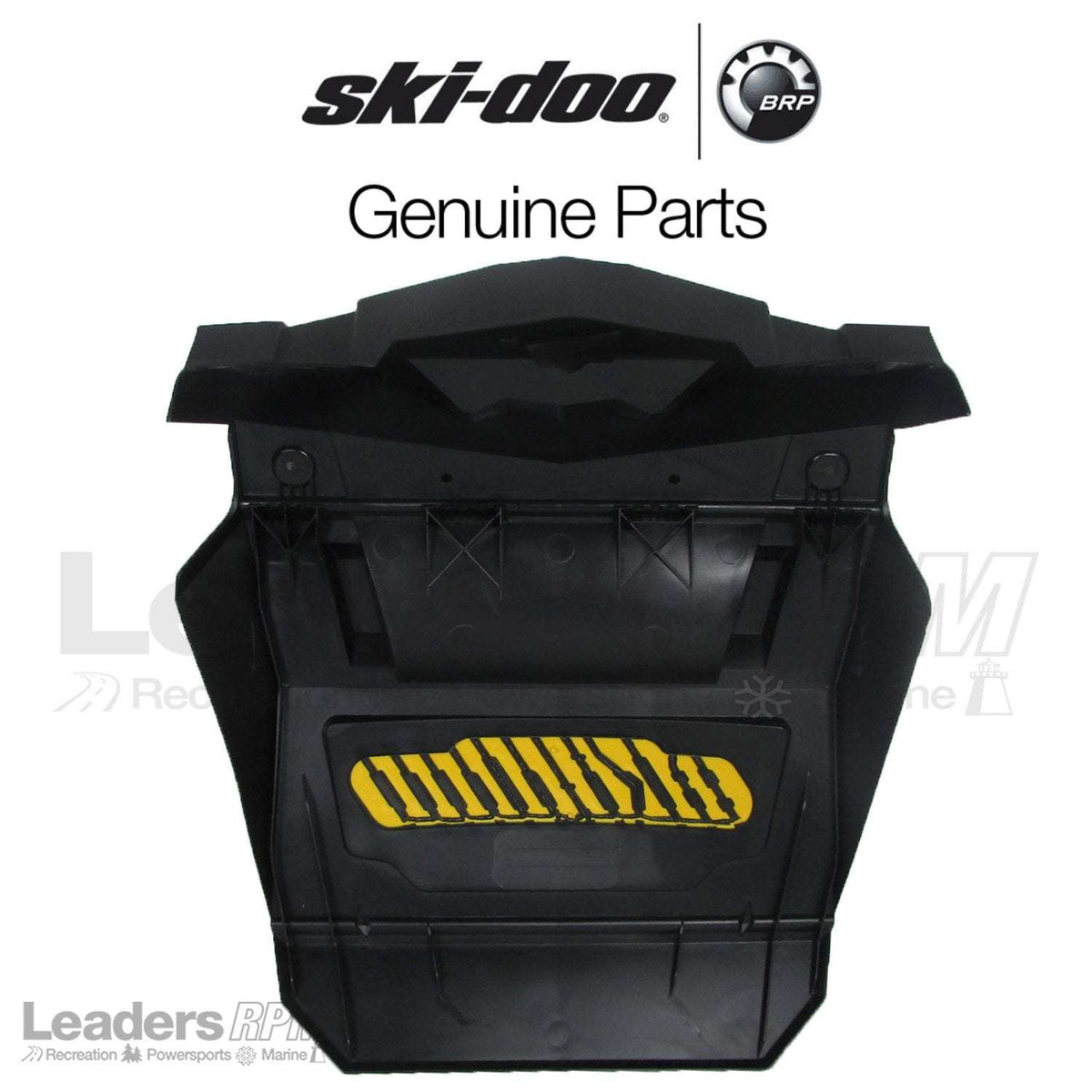 Close-up of genuine Ski-Doo snow flap for Summit, Tundra, and TNT models