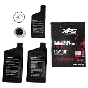 Can-Am New OEM 4T 0W-40 Synthetic Blend Oil Change Kit for Rotax 500 V-Twin – 9779259