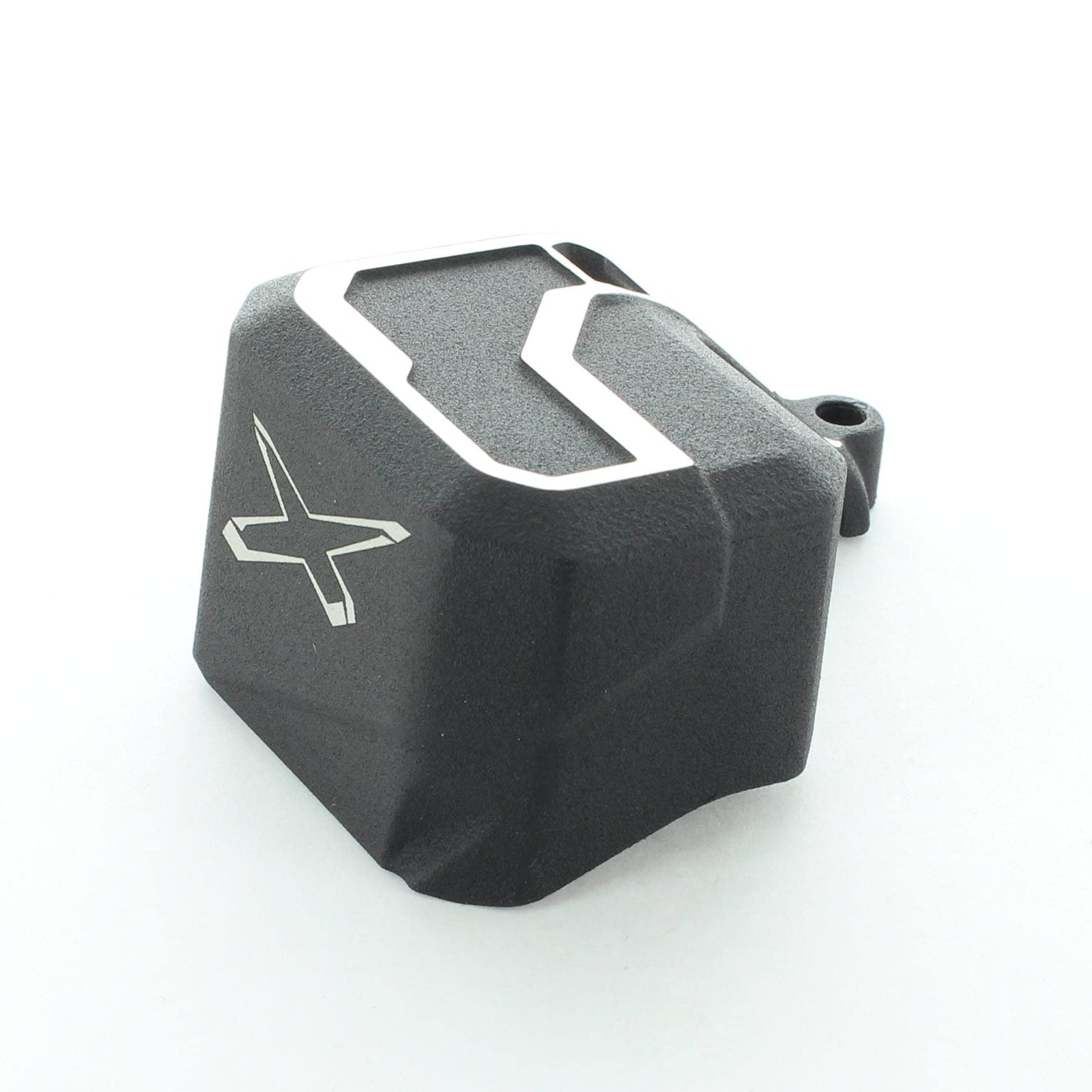 OEM Ski-Doo Cast Aluminum Brake Reservoir Cover Installed