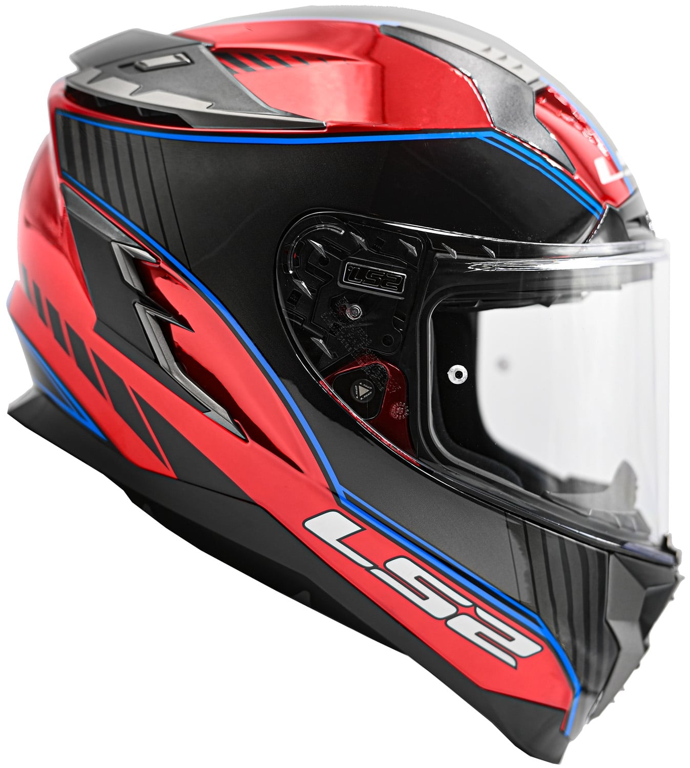 Challenger GT Boss Full Face Helmet with SunShield - Gloss Red (XS) Product View
