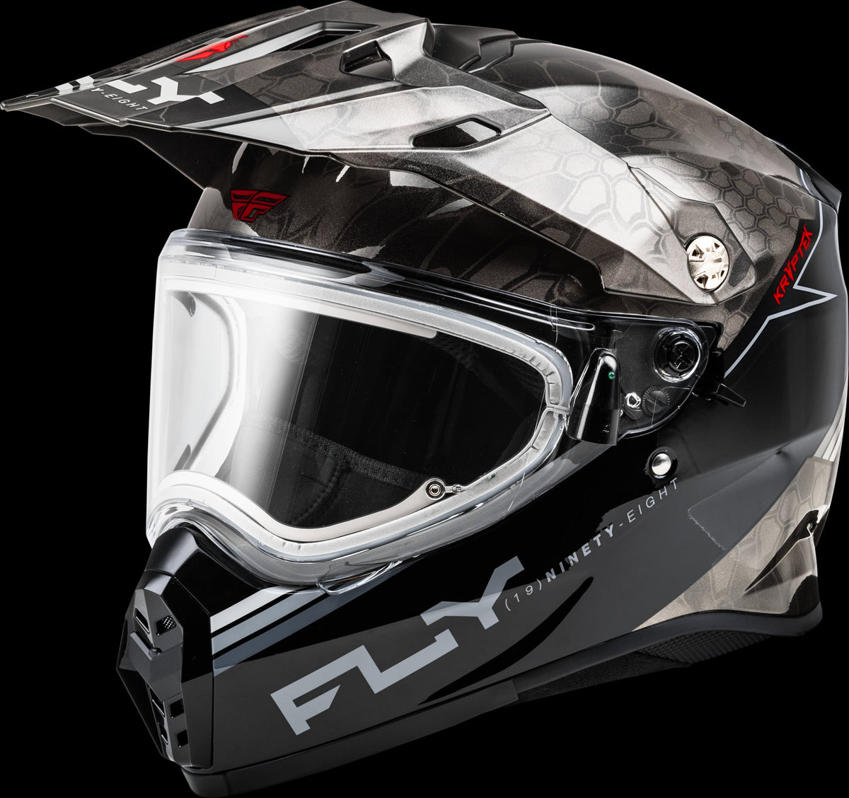 FLY RACING Helmet Trekker Cold Weather Conceal Helmet Electric Shield (2024)