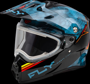 FLY RACING Helmet Trekker Cold Weather Conceal Helmet Electric Shield (2024)