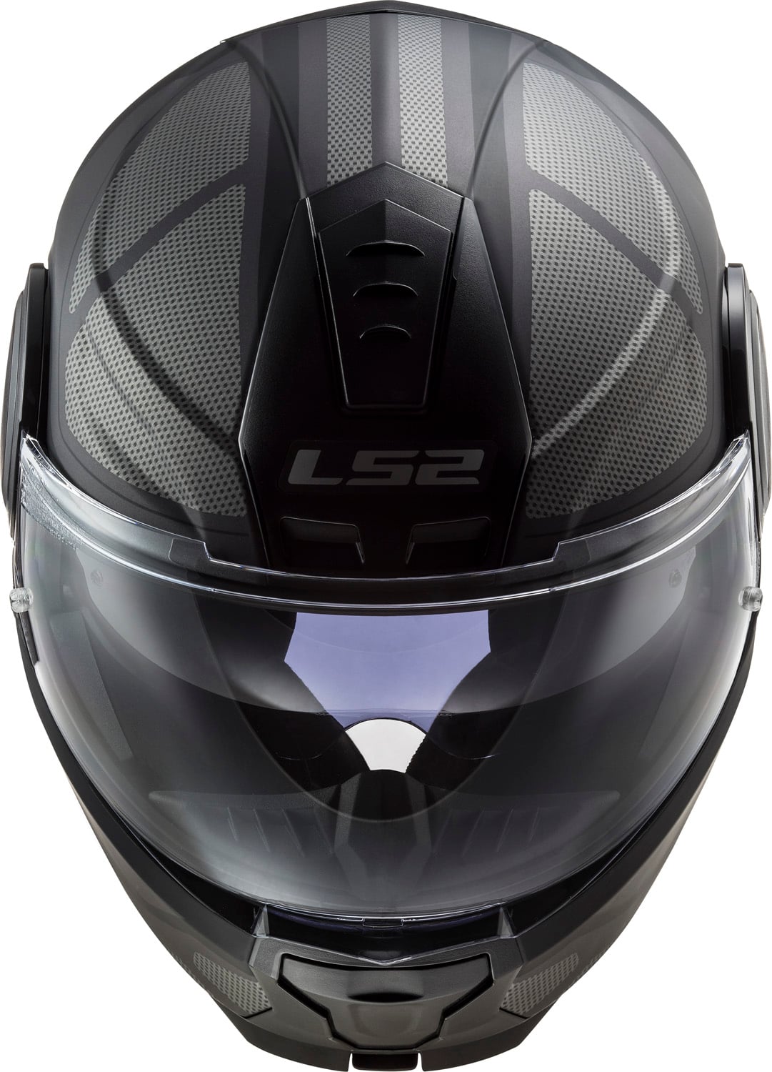Horizon Axis Modular Motorcycle Helmet with SunShield - Black Titanium Matte/Gray Product View