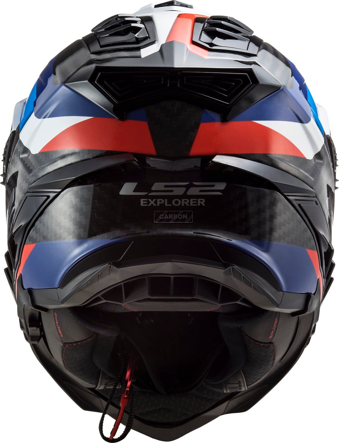 Helmet Explorer C Frontier Adventure Motorcycle Helmet with SunShield - Black/Blue Gloss Product View