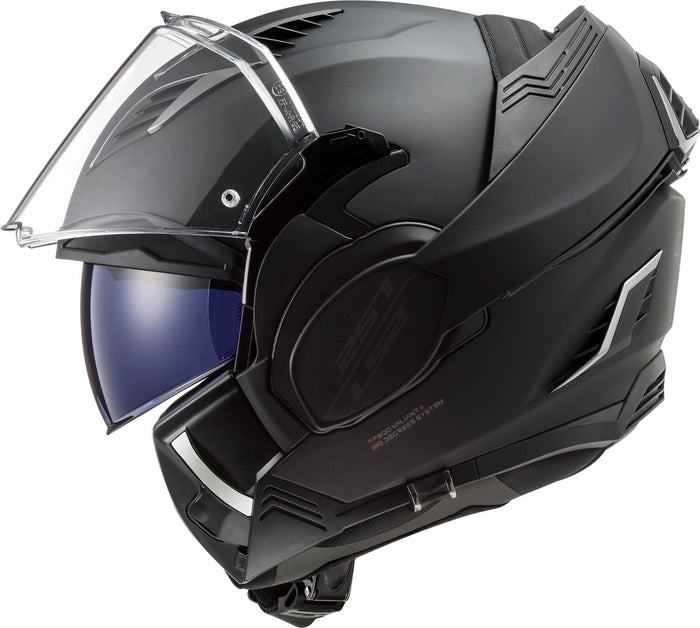 Valiant II Blackout Modular Helmet with SunShield - Matte Black Product View