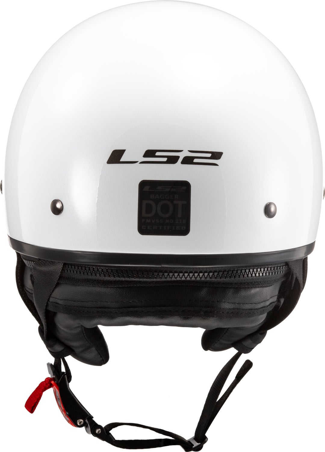 Tousley Rider Supply Helmet Bagger Solid Half Motorcycle Helmet - Gloss White Product View