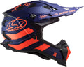 Tousley Rider Supply Helmet Subverter Evo Cargo Full Face MX Motorcycle Helmet - Matte Blue/Orange Product View