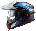 Helmet Explorer C Frontier Adventure Motorcycle Helmet with SunShield - Black/Blue Gloss Product View