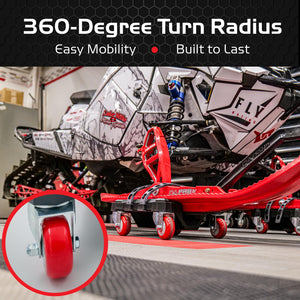 Caliber Rover 360 Snowmobile Dolly – Heavy-Duty 3-Pack (1,500 LB Capacity)