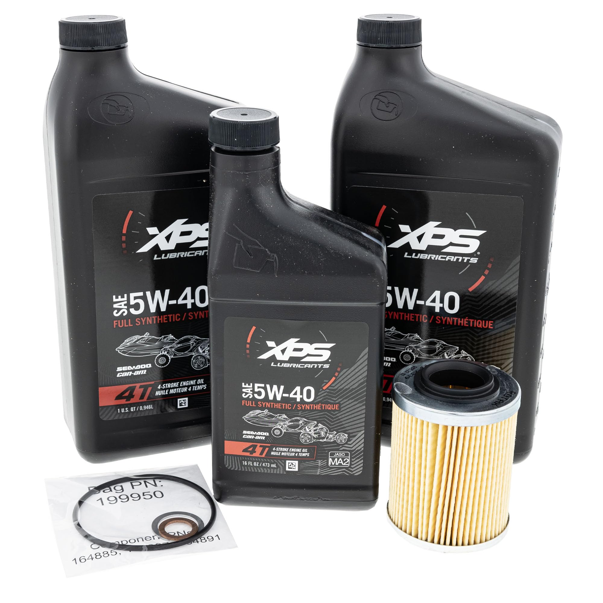 Can-Am OEM 5W-40 Synthetic Oil Change Kit 9779488