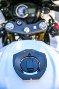 Durable RAM Mounts® tank ring for adventure motorcycles