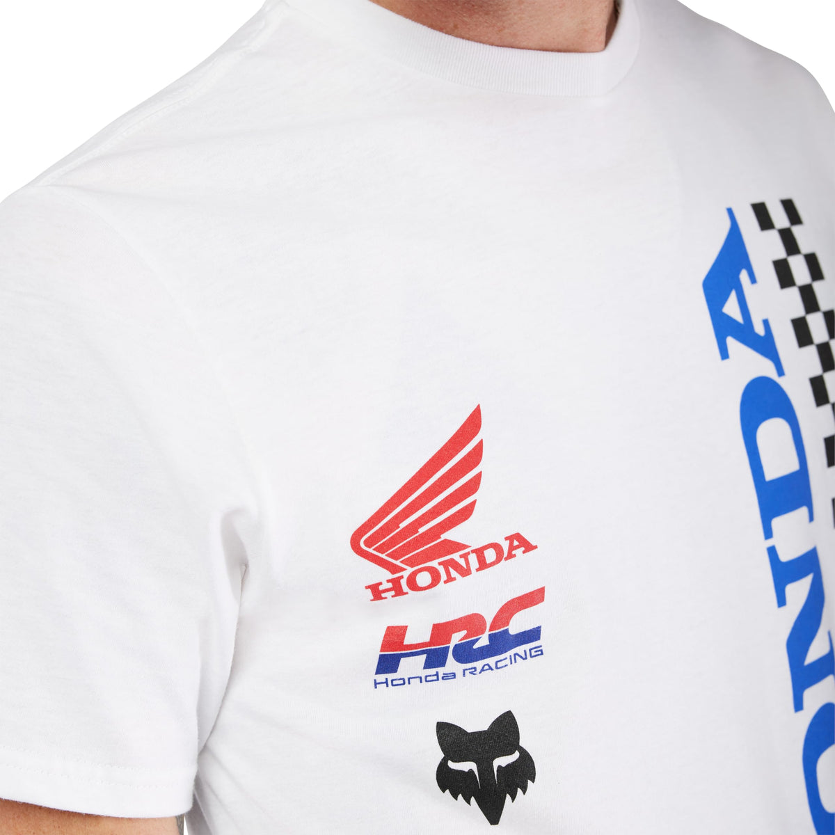 Fox Racing Men’s Honda Short Sleeve T-Shirt – Optic White
