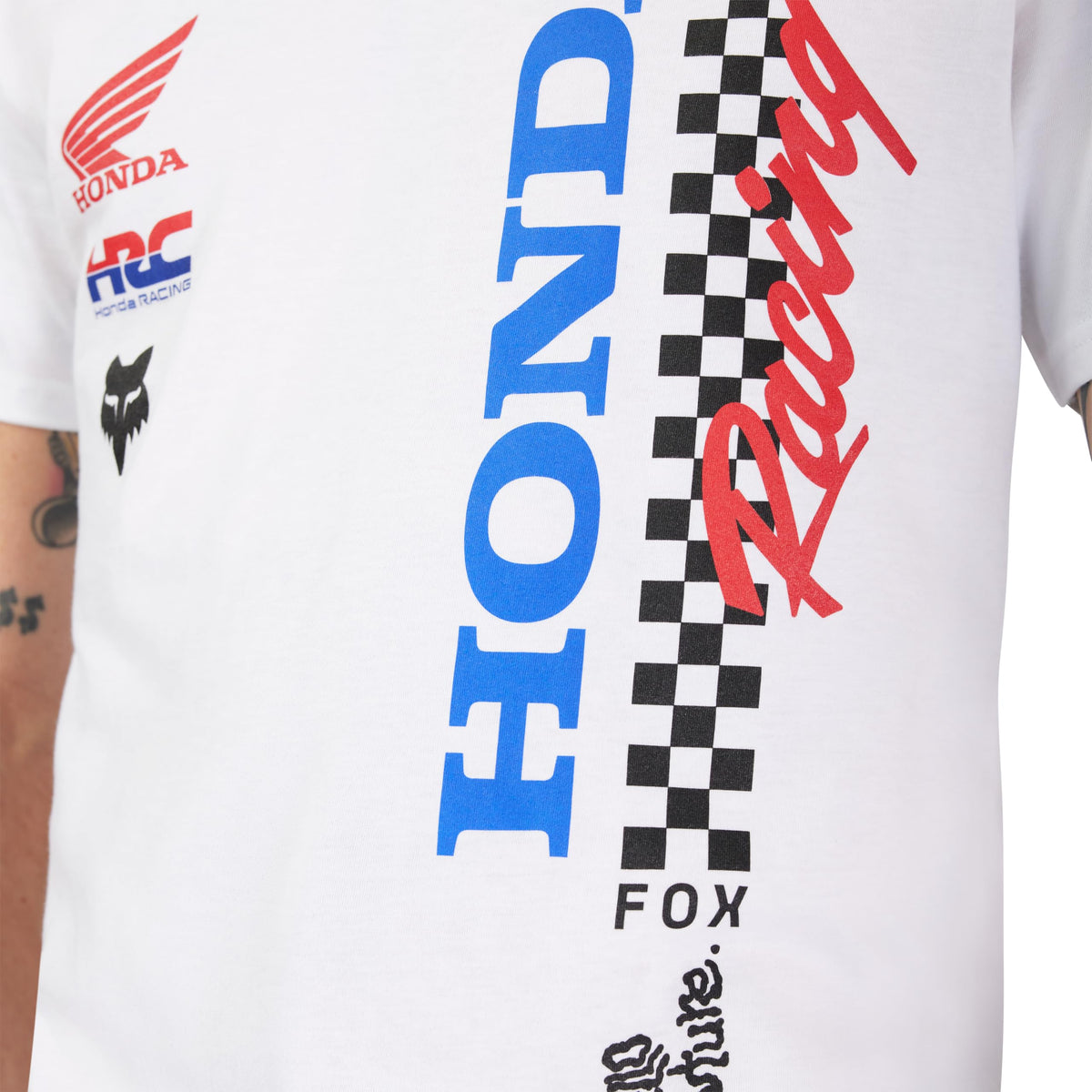 Fox Racing Men’s Honda Short Sleeve T-Shirt – Optic White