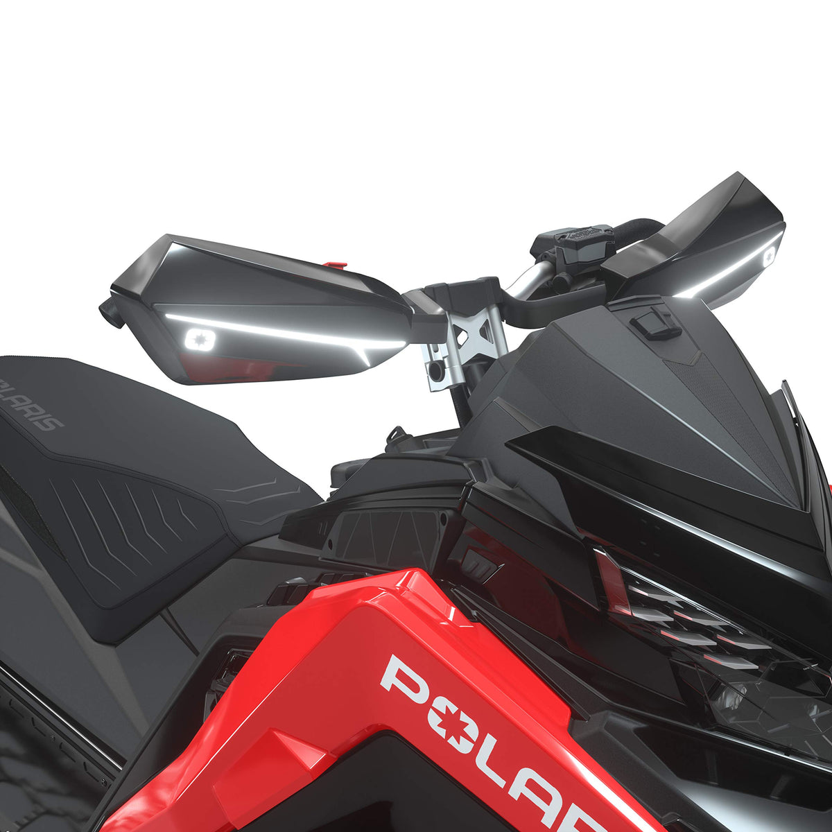 Custom accent handguard light for Polaris snowmobiles