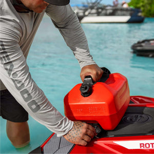 Sea-Doo New OEM LinQ 5 US Gal (20 L) Fuel Caddy – PWC Gas Storage, Spill-Free, Quick LinQ Install, Red – 715007822