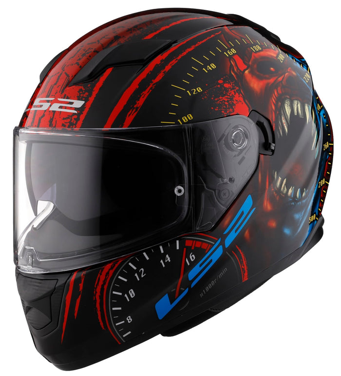 Stream Speed Demon Full-Face Helmet with SunShield - Gloss Black Product View