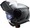 Horizon Solid Modular Motorcycle Helmet with SunShield - Gloss Battleship Gray Product View
