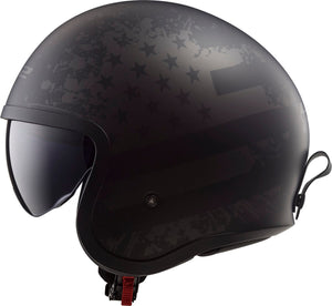 Spitfire Spark Open Face Helmet with SunShield - Chili Pepper Red