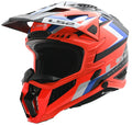 Helmet X Force Sprint Full Face MX Motorcycle Helmet - Black/Orange/Blue Product View