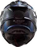 Helmet Explorer C Focus Adventure Motorcycle Helmet with SunShield - Gloss Blue/White/Red Product View