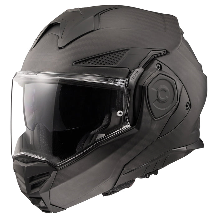 Helmet Advant X Carbon Solid Modular Motorcycle Helmet with SunShield - Matte Carbon Product View