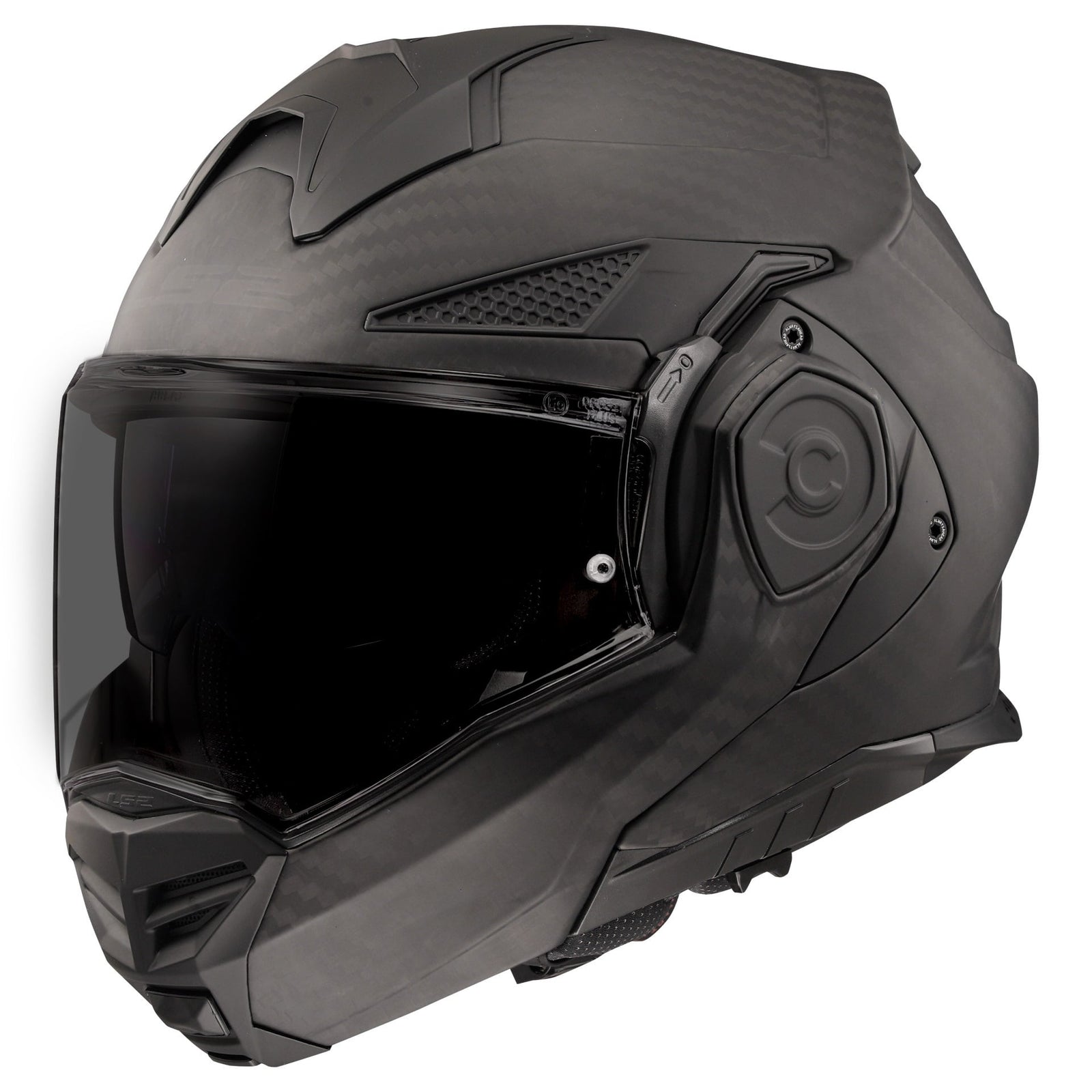 Helmet Advant X Carbon Solid Modular Motorcycle Helmet with SunShield - Matte Carbon Product View