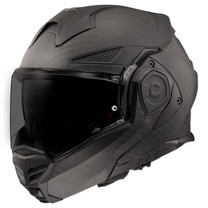 Helmet Advant X Carbon Solid Modular Motorcycle Helmet with SunShield - Matte Carbon