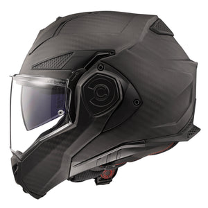 Helmet Advant X Carbon Solid Modular Motorcycle Helmet with SunShield - Matte Carbon