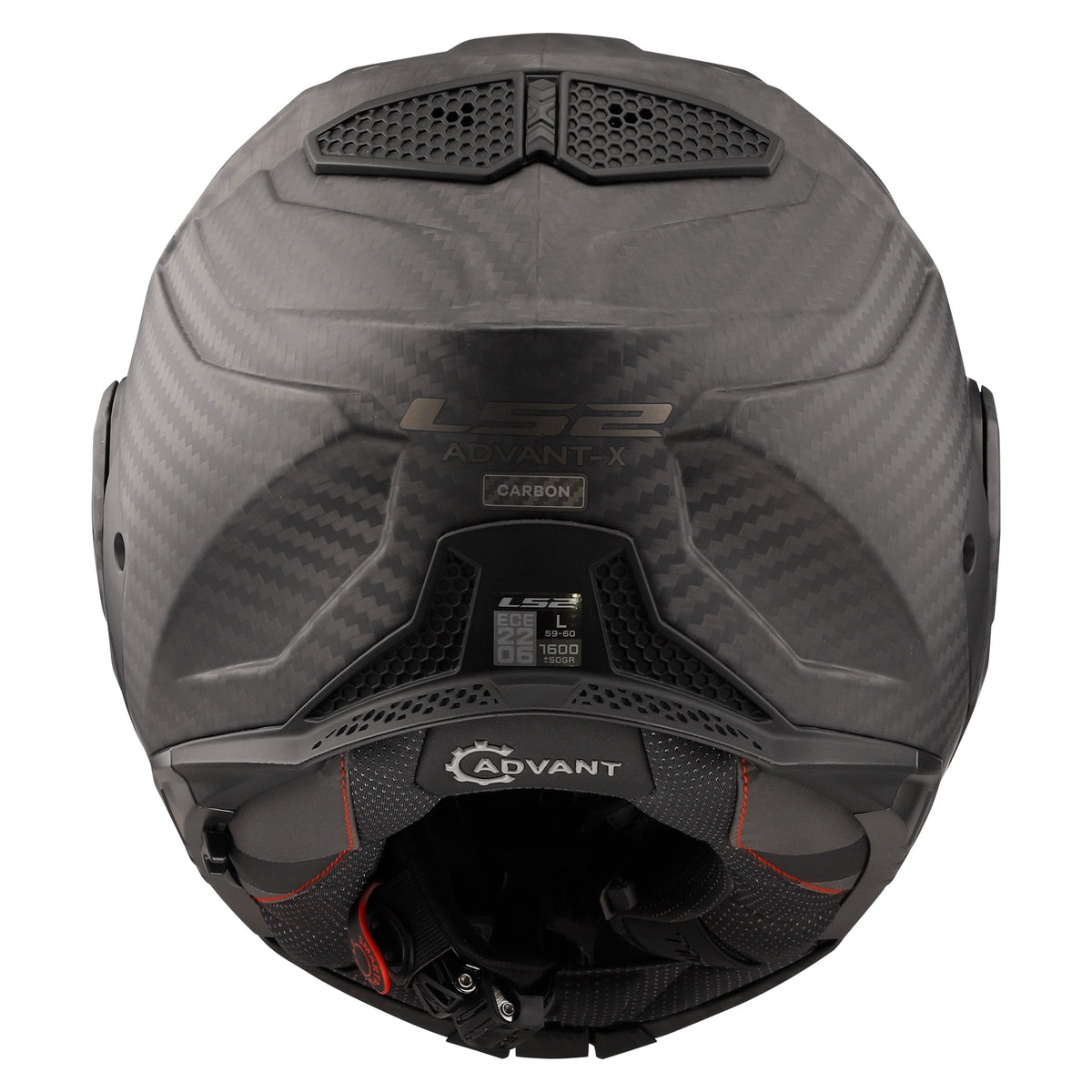Helmet Advant X Carbon Solid Modular Motorcycle Helmet with SunShield - Matte Carbon Product View