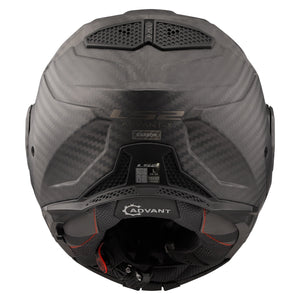 Helmet Advant X Carbon Solid Modular Motorcycle Helmet with SunShield - Matte Carbon