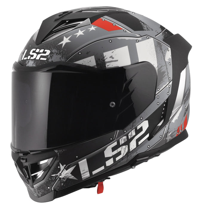 Helmet Assault III Trench Full Face Motorcycle Helmet with SunShield - Matte Gunmetal Gray Product View