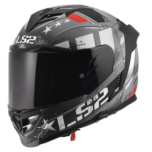 Helmet Assault III Trench Full Face Motorcycle Helmet with SunShield - Matte Gunmetal Gray
