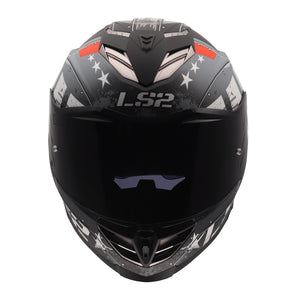Helmet Assault III Trench Full Face Motorcycle Helmet with SunShield - Matte Gunmetal Gray