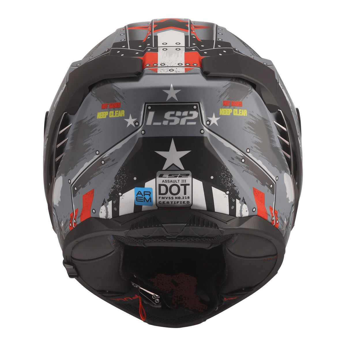 Helmet Assault III Trench Full Face Motorcycle Helmet with SunShield - Matte Gunmetal Gray Product View