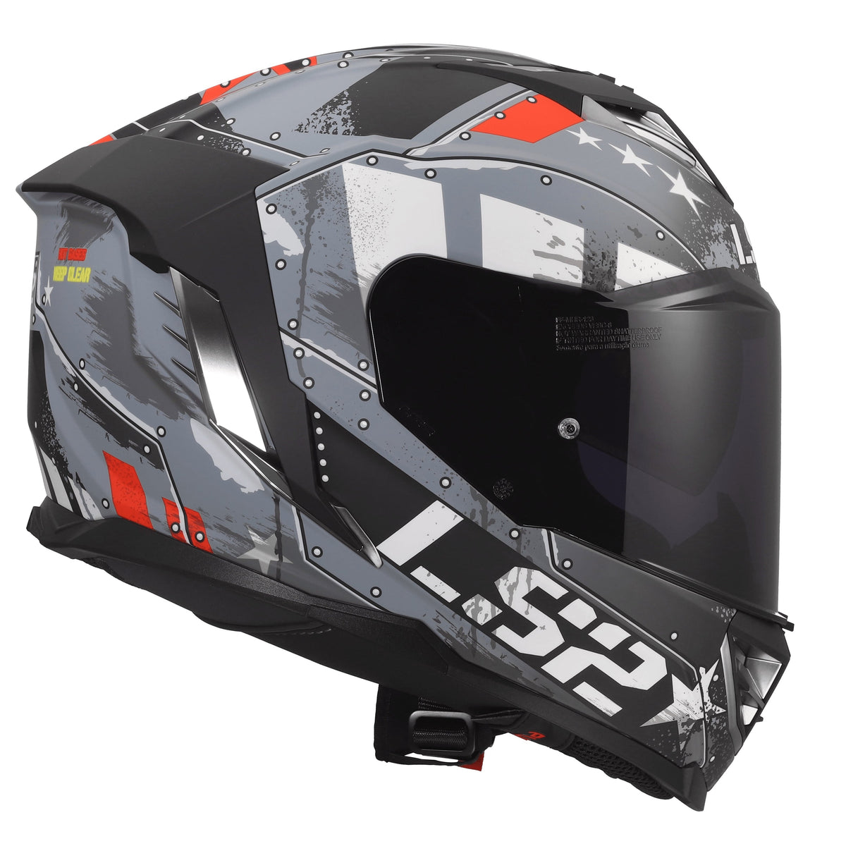 Helmet Assault III Trench Full Face Motorcycle Helmet with SunShield - Matte Gunmetal Gray Product View