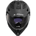 Blaze II Solid Adventure Motorcycle Helmet with SunShield - Matte Black Product View