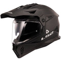 Blaze II Solid Adventure Motorcycle Helmet with SunShield - Matte Black Product View