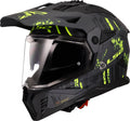 Blaze II Crazy Adventure Helmet with SunShield - Matte Black/Yellow Product View