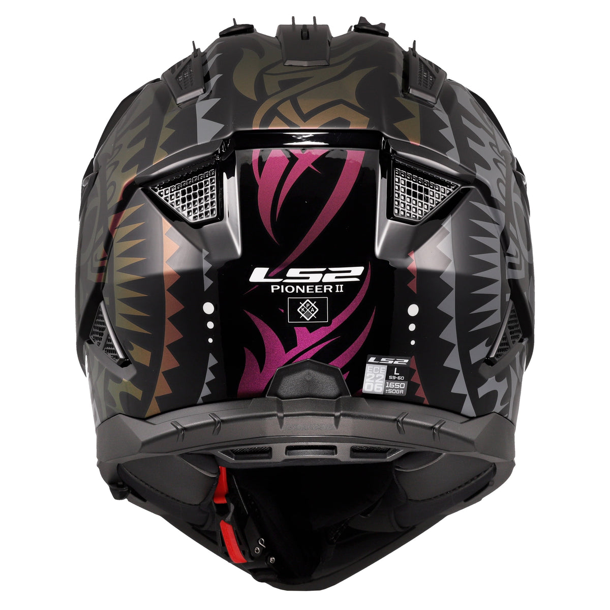Helmet Blaze II Rangi Adventure Motorcycle Helmet with SunShield - Chameleon Black Product View
