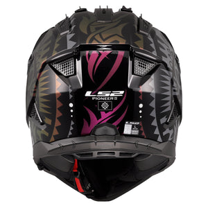 Helmet Blaze II Rangi Adventure Motorcycle Helmet with SunShield - Chameleon Black