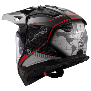 Blaze II 100th Meridian Adventure Helmet – Premium Safety & Ventilation in Gloss Black/Gray/Red