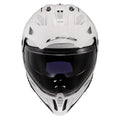 Blaze II Solid Adventure Helmet with SunShield - Gloss White Product View