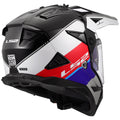 Blaze II Rally Adventure Helmet with SunShield - Gloss Red/White/Blue Product View