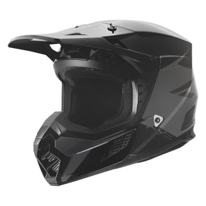 Coz Roar Motocross & Motorcycle Helmet - Gloss Black/Nardo Gray