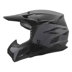Coz Roar Motocross & Motorcycle Helmet - Gloss Black/Nardo Gray