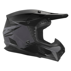 Coz Roar Motocross & Motorcycle Helmet - Gloss Black/Nardo Gray